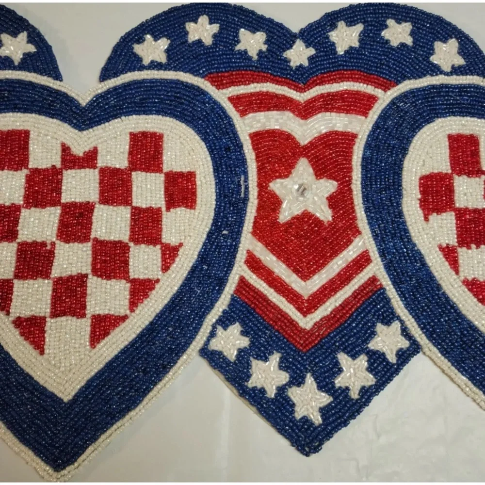 N/A patriotic beaded